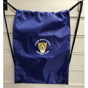 Clark Drive Girls FC Royal Blue Gym Bag with Badge