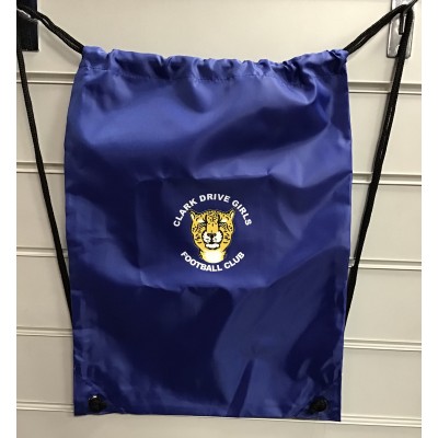 Clark Drive Girls FC Royal Blue Gym Bag with Badge