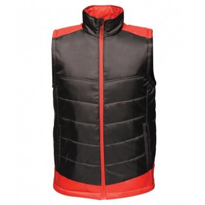 Whitlett's Victoria Black and Red Bodywarmer with Badge