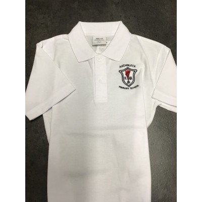Auchinleck Primary School White Polo Shirt