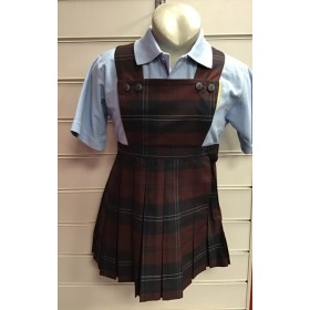 Bellsbank Primary School Pleated Tartan Pinafore