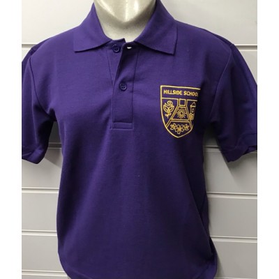 Hillside Primary School Purple Polo Shirt