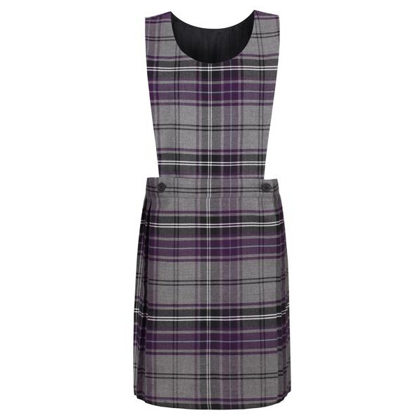 purple tartan pinafore dress Girls Purple Tartan Pinafore